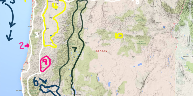 Oregon Climate Map